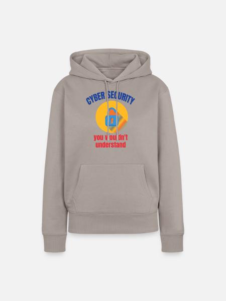 Cybersecurity - IT-Sicherheit Informatiker - Frauen Premium Bio Hoodie - Taupe