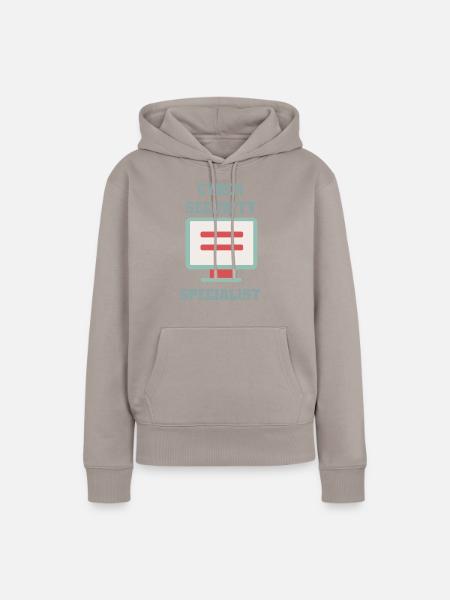Cybersecurity - IT-Sicherheit Informatiker - Frauen Premium Bio Hoodie - Taupe
