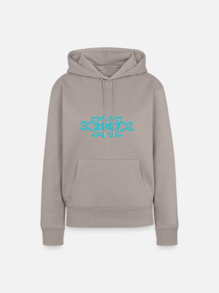 Geschenkidee 2007 - Frauen Premium Bio Hoodie - Taupe