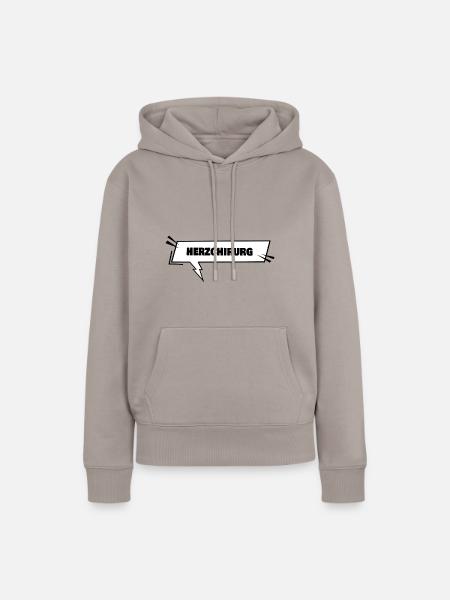 Bildung Herzchirurg - Frauen Premium Bio Hoodie - Taupe