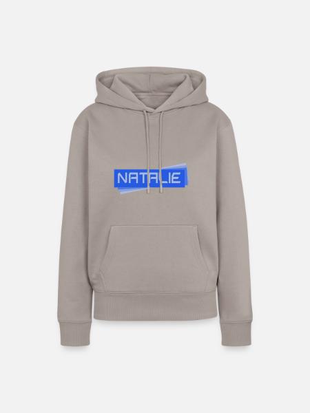 Natalie als NATALIE - Frauen Premium Bio Hoodie - Taupe