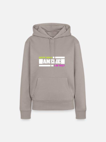 Mutter Amelie - Frauen Premium Bio Hoodie - Taupe