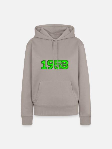 1953 - Frauen Premium Bio Hoodie - Taupe