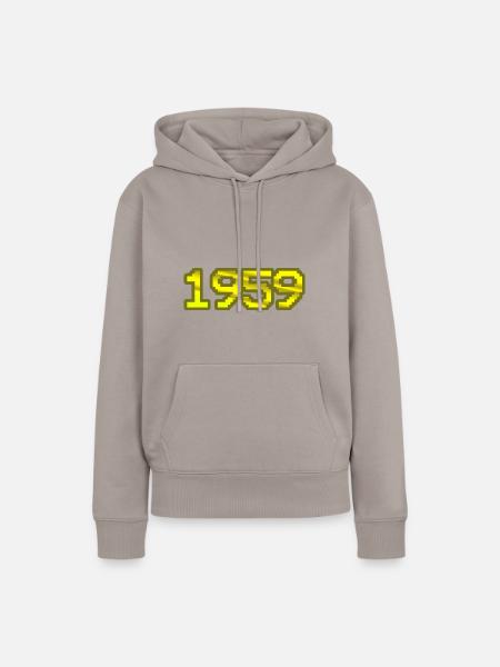 1959 - Frauen Premium Bio Hoodie - Taupe
