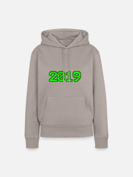 2019 2019 - Frauen Premium Bio Hoodie - Taupe