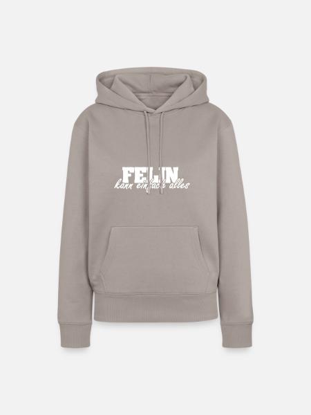 Frau Felin - Frauen Premium Bio Hoodie - Taupe