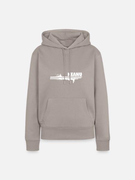 Farbklecks Keanu - Frauen Premium Bio Hoodie - Taupe
