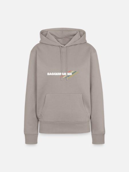 Baggerfahrer - Frauen Premium Bio Hoodie - Taupe