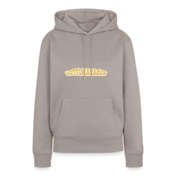 Emploi Directeur d’hôtel - Sweat à capuche Premium bio Femme - taupe - Devant - Julia (174cm)