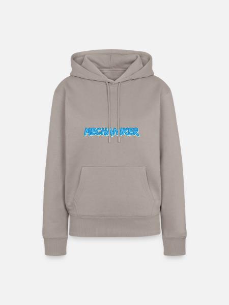 Job Mechaniker - Frauen Premium Bio Hoodie - Taupe