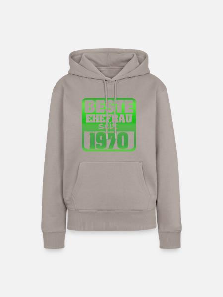 1970 - Frauen Premium Bio Hoodie - Taupe