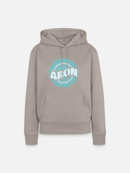Geschenkidee Aron - Frauen Premium Bio Hoodie - Taupe