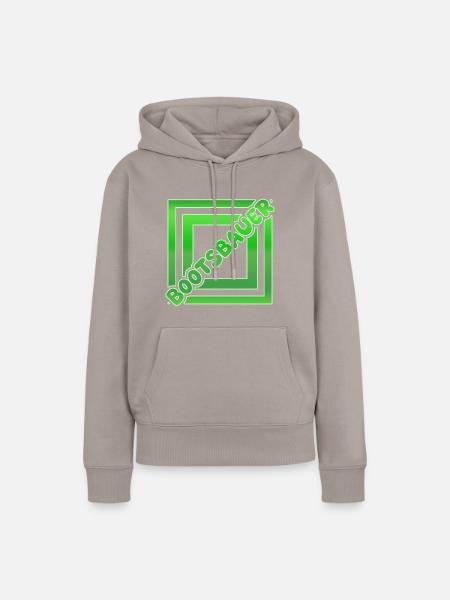 Job Bootsbauer - Frauen Premium Bio Hoodie - Taupe