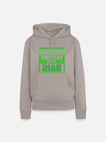 2018 - Frauen Premium Bio Hoodie - Taupe