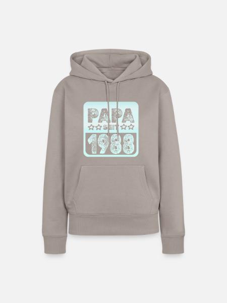 1988 1988 - Frauen Premium Bio Hoodie - Taupe