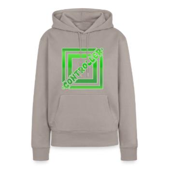 Controller - Frauen Premium Bio Hoodie - Taupe - Vorne - Julia (174cm)
