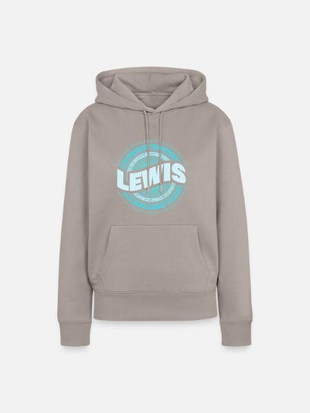 Lewis - Frauen Premium Bio Hoodie - Taupe