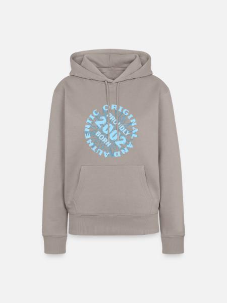 Spielfeld 2002 - Frauen Premium Bio Hoodie - Taupe