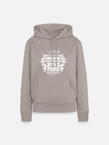 Helden 2012 - Frauen Premium Bio Hoodie - Taupe
