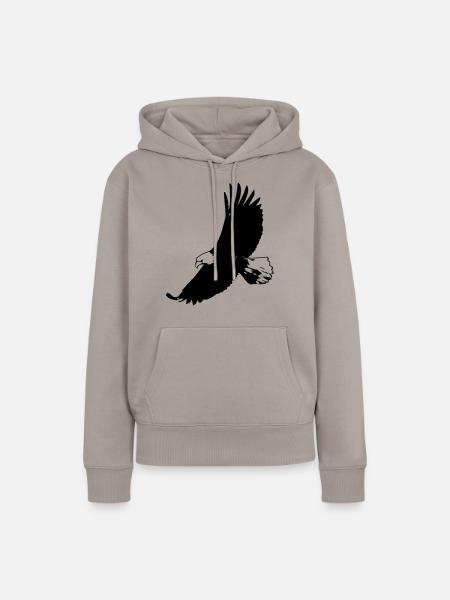 adler - Frauen Premium Bio Hoodie - Taupe