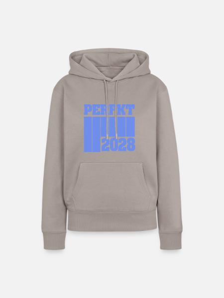 2028 2028 - Frauen Premium Bio Hoodie - Taupe