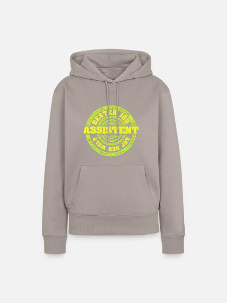 Assistent - Frauen Premium Bio Hoodie - Taupe