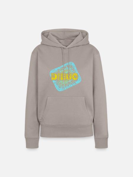 Diego als Freizeit - Frauen Premium Bio Hoodie - Taupe