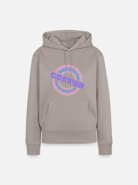 Conner als Conner - Frauen Premium Bio Hoodie - Taupe