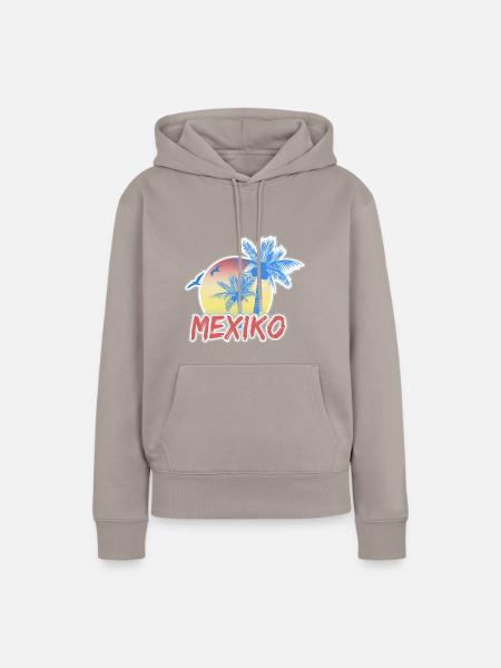 Urlaub Mexiko - Frauen Premium Bio Hoodie - Taupe