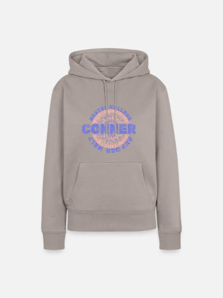 Conner als Vorname - Frauen Premium Bio Hoodie - Taupe