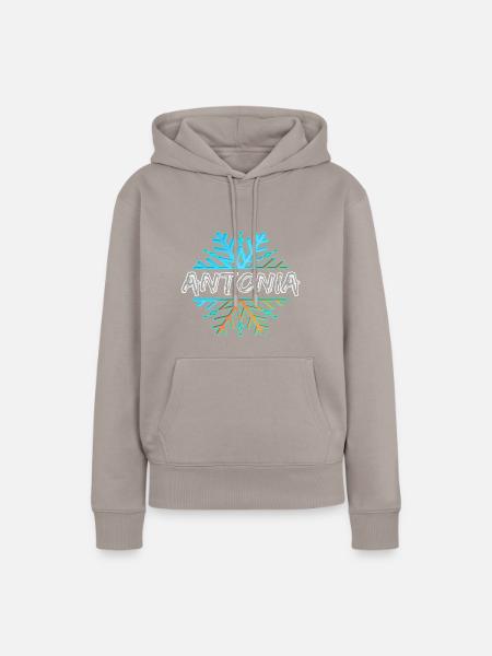 Antonia - Frauen Premium Bio Hoodie - Taupe