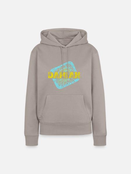 Geschenk für Damian - Frauen Premium Bio Hoodie - Taupe