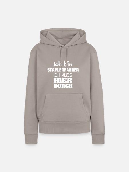 Beruf Staplerfahrer - Frauen Premium Bio Hoodie - Taupe