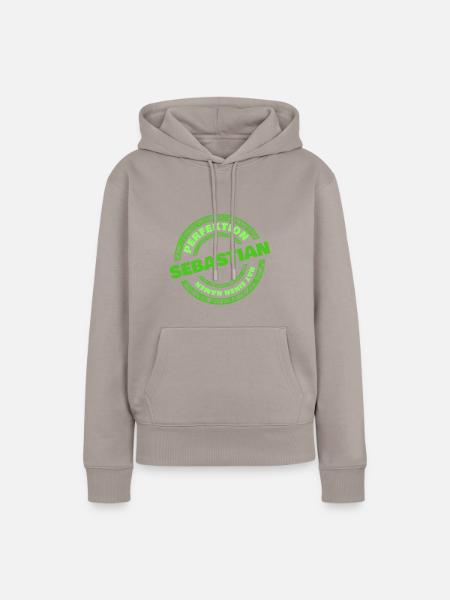 Sebastian - Frauen Premium Bio Hoodie - Taupe