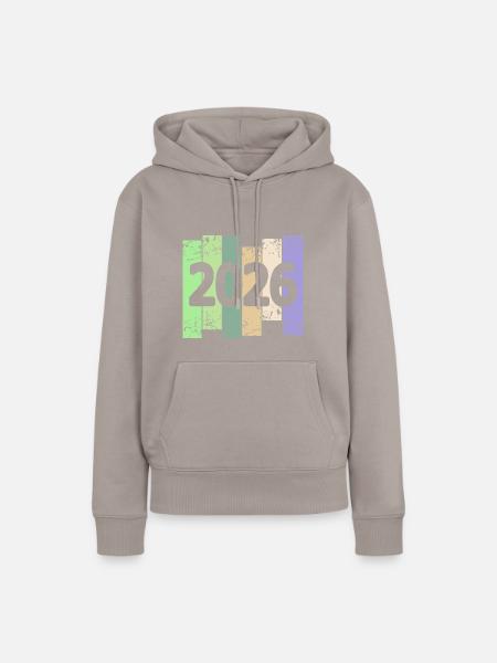 Kunstwerk 2026 - Frauen Premium Bio Hoodie - Taupe
