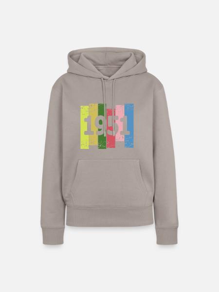 1951 - Frauen Premium Bio Hoodie - Taupe