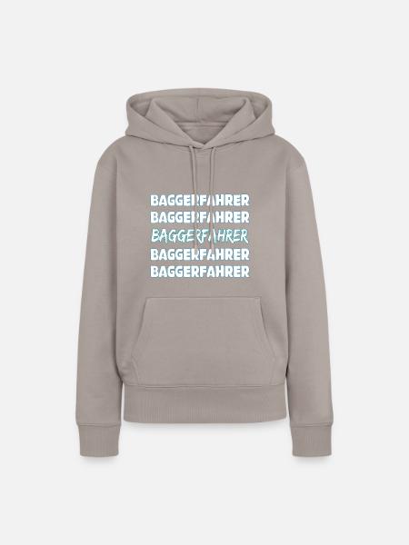 Job Baggerfahrer - Frauen Premium Bio Hoodie - Taupe