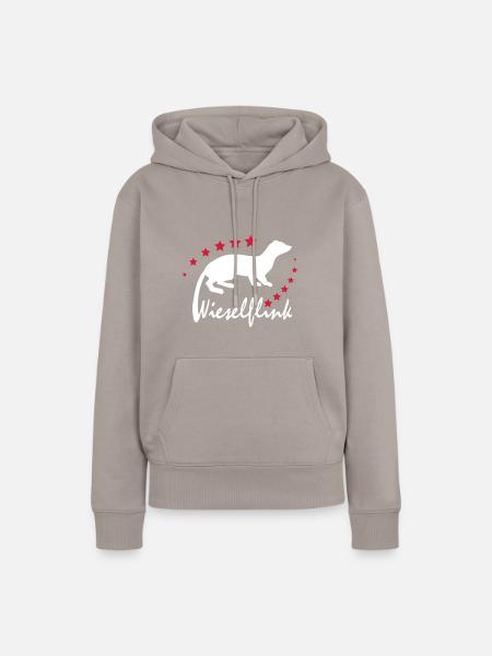 Wieselflink - Frauen Premium Bio Hoodie - Taupe