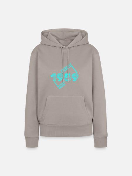 Geboren 1959 - Frauen Premium Bio Hoodie - Taupe
