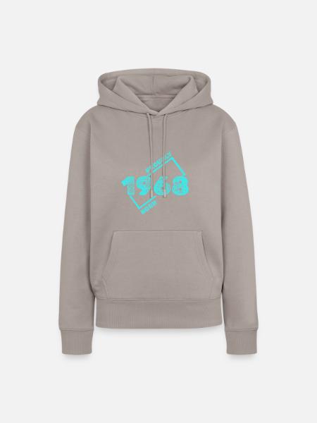 1968 - Frauen Premium Bio Hoodie - Taupe