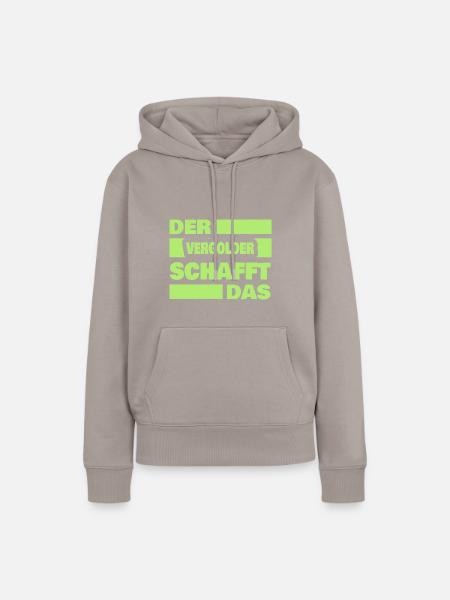 Arbeit Vergolder - Frauen Premium Bio Hoodie - Taupe