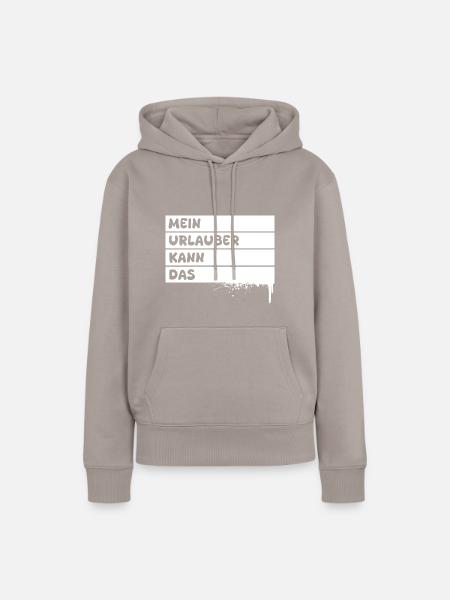 Urlauber - Frauen Premium Bio Hoodie - Taupe
