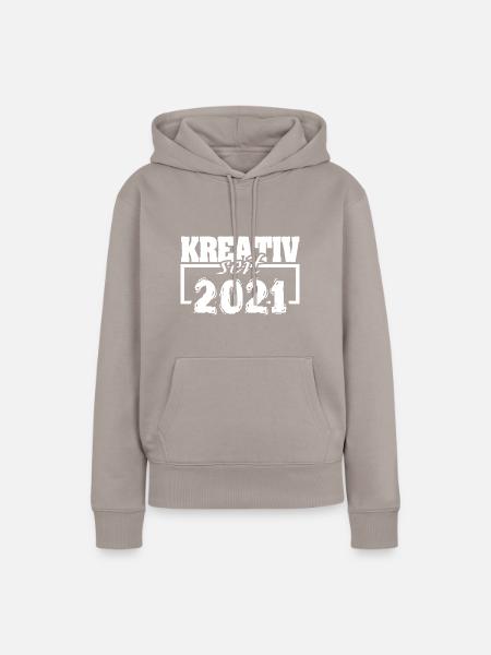 2021 2021 - Frauen Premium Bio Hoodie - Taupe