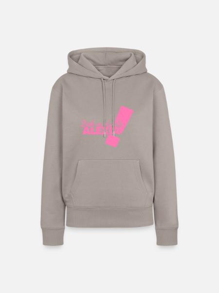 Vorname Alexia - Frauen Premium Bio Hoodie - Taupe