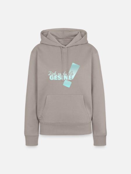 Vorname Gesine - Frauen Premium Bio Hoodie - Taupe