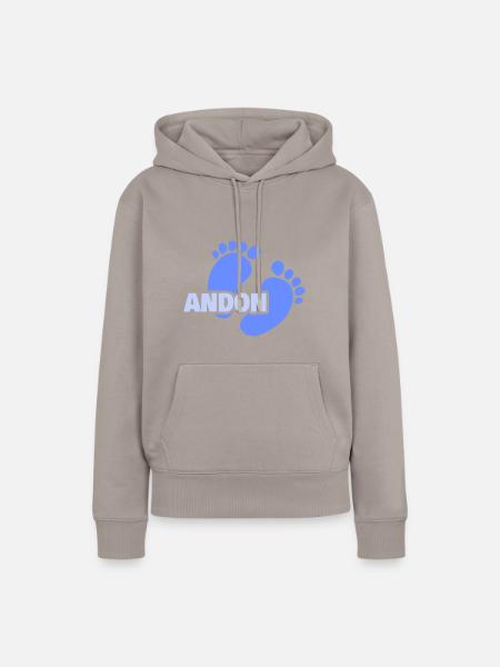 Geburt Andon - Frauen Premium Bio Hoodie - Taupe