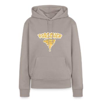 Geschenk für Forscher - Frauen Premium Bio Hoodie - Taupe - Vorne - Julia (174cm)