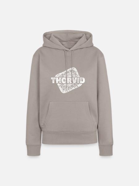 Geburt Thorvid - Frauen Premium Bio Hoodie - Taupe