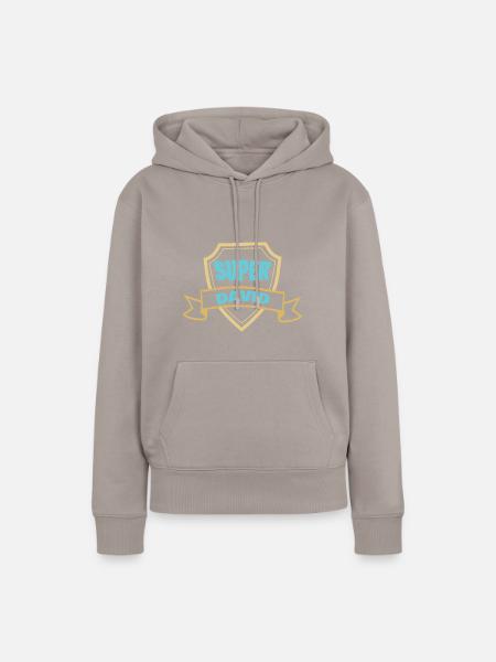 David - Frauen Premium Bio Hoodie - Taupe