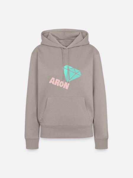 Edel Aron - Frauen Premium Bio Hoodie - Taupe